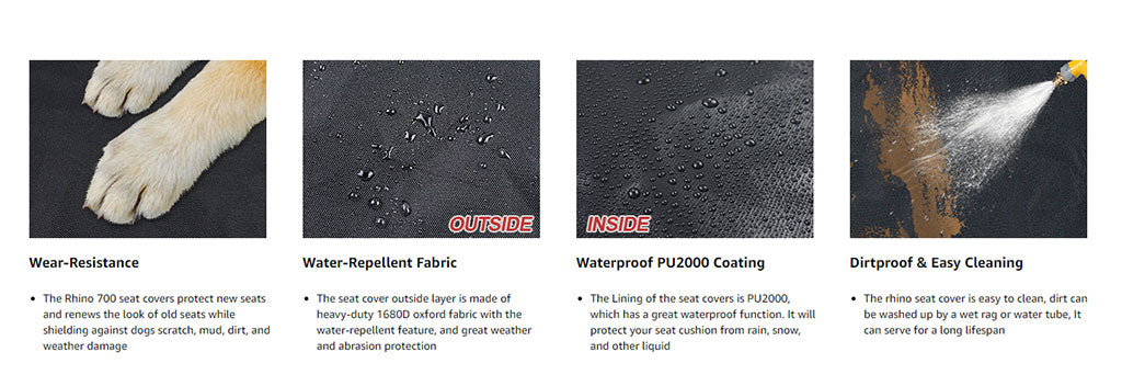 Features of the rhino 660 seat cover