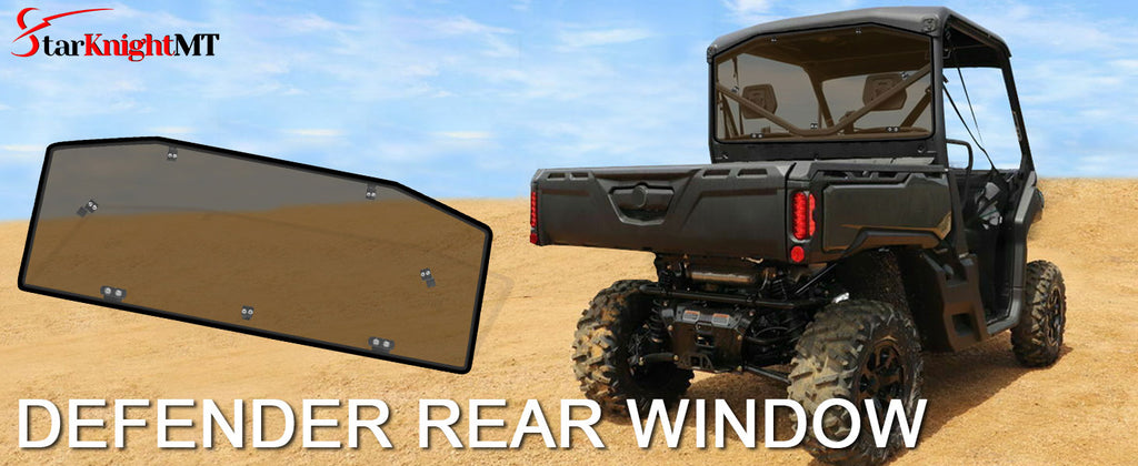 Defender Rear Windshield Back Window：UV Resistant , Tinted