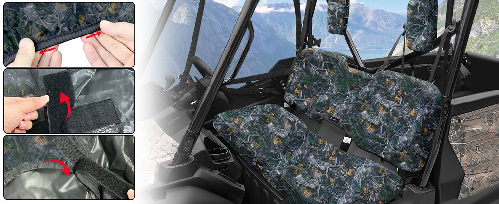 honda pioneer 1000 camo seat cover Easy-Fit Design