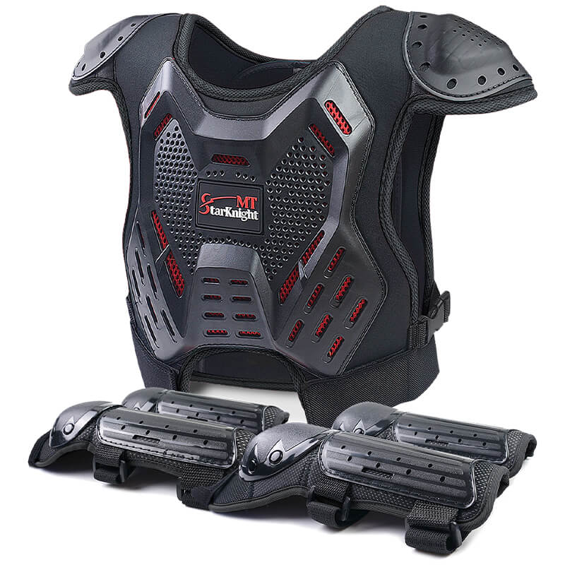 HERORIDER Black Motorcycle Protective Moto Body Armor Exoskeleton