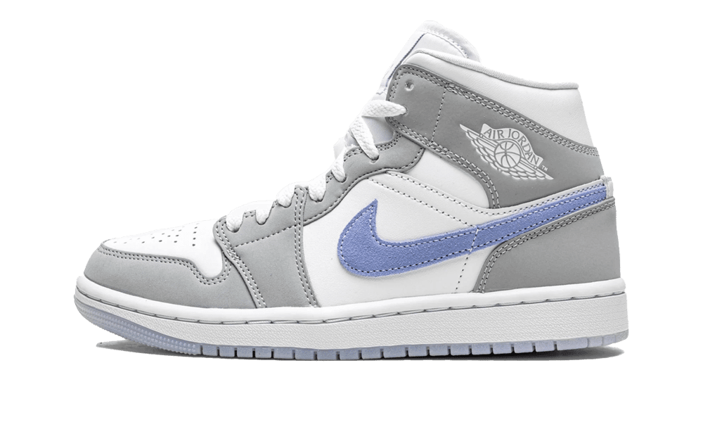 Air Jordan 1 Mid Wolf Grey Aluminum