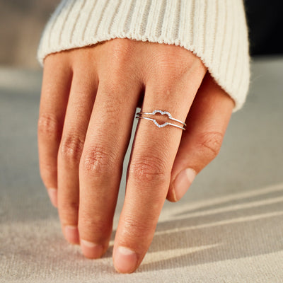Love Me Until I'm Me Again Layered Heart Ring