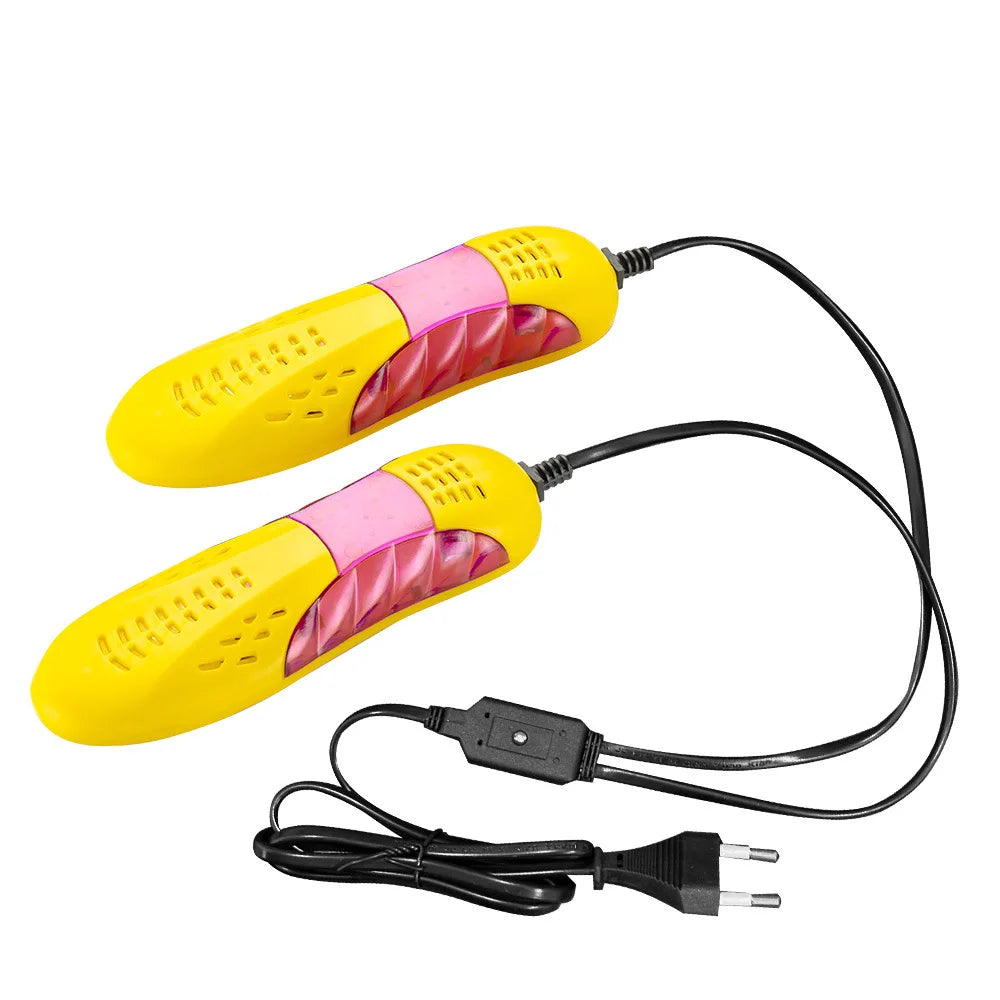 Product Image for Skorter | Electric Shoe Dryer and Deodorizer with Heat, UV Odor Eliminator, Dehumidifier, Foot Warmer Household Device, Yellow