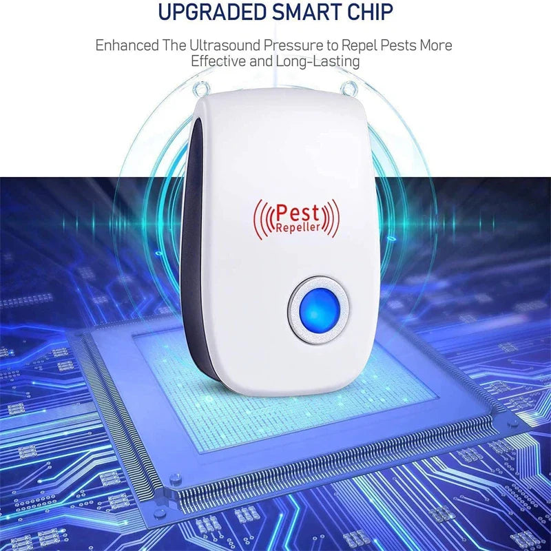 Product Image for Skorter | Pest Reject Ultrasonic Mouse Cockroach Repellent Insects Rats Spiders Mosquito Killers Pest Control Household Unwanted Animals, 1st / EU