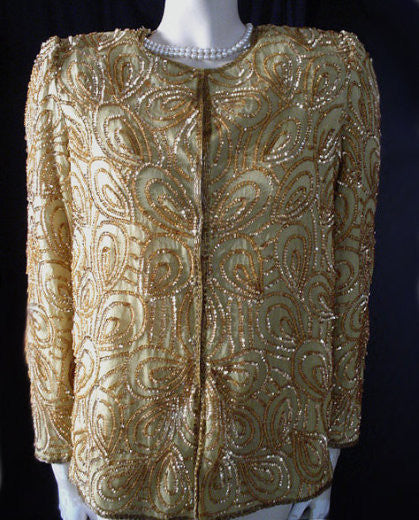 silk evening jacket