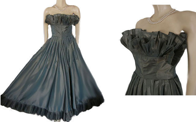 taffeta evening gowns