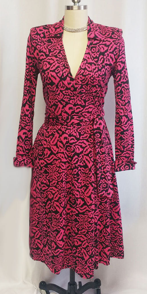 diane von furstenberg pink dress