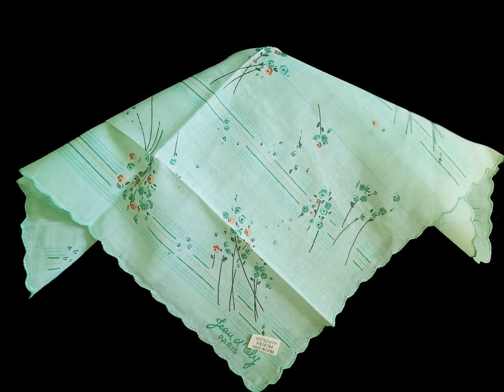 mint green handkerchief