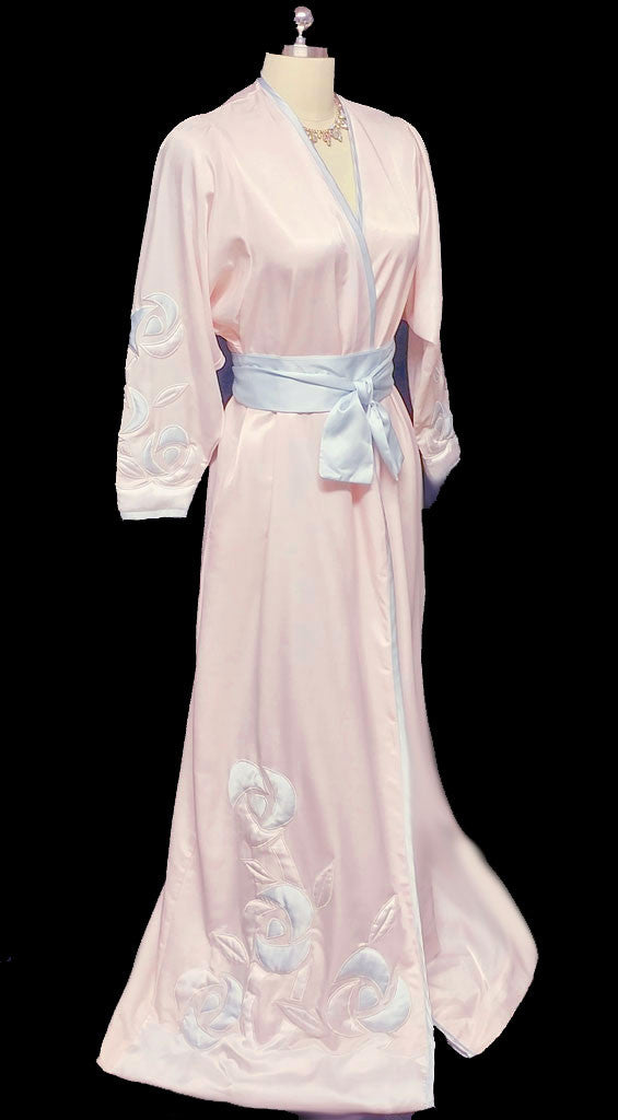 vintage satin robe