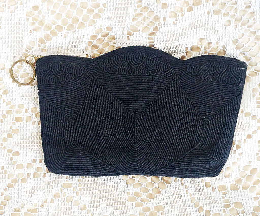 navy evening purse