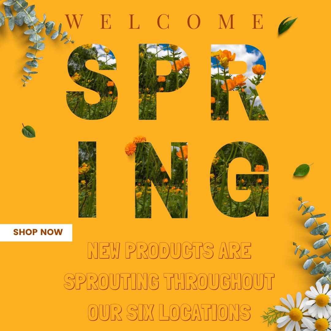 Welcome Spring, new products are sprouting.
