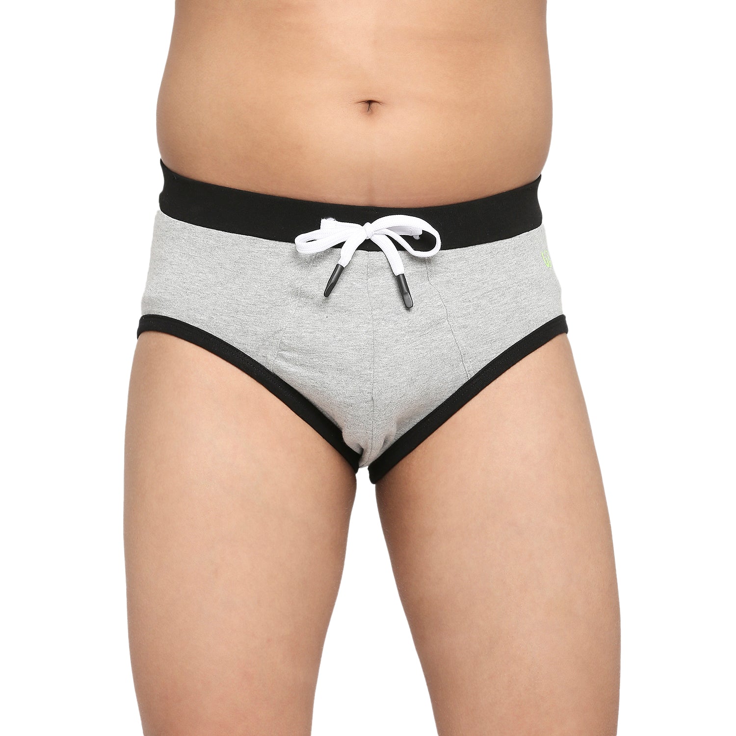 Buy Frenchie Teenagers Cotton Brief Wine and Light Grey (Pack of 2) online