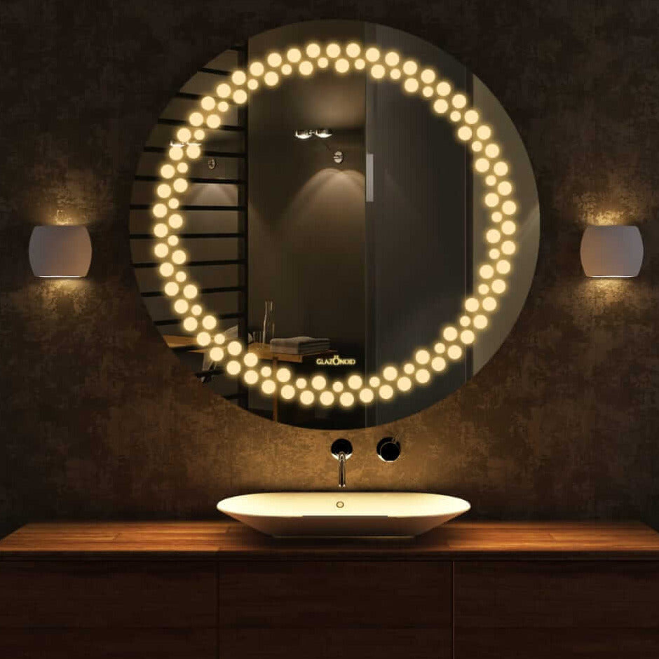 designer mirror with lights