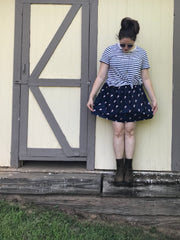 natasha ball elastic waist skirt