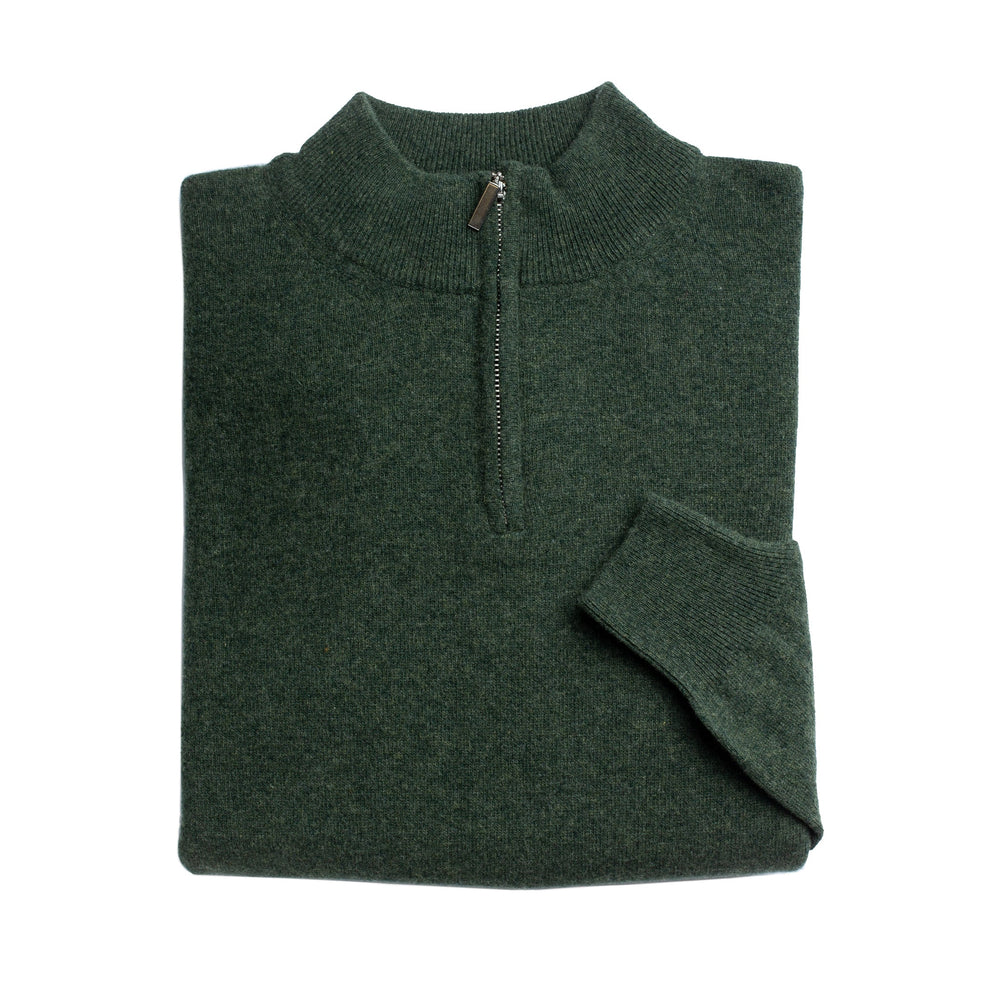 Drake's Knitwear | Forest Green Lambswool Submariner Roll Neck Jumper -  Mens • Haasparihaas
