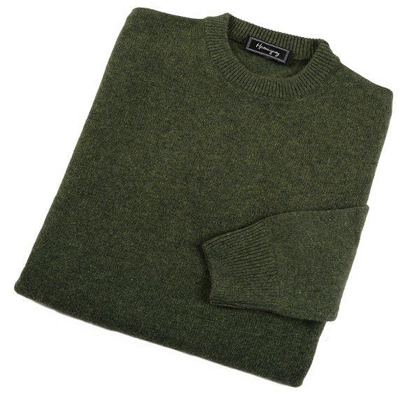 Mens Zip Neck Jumper - Dark Green - Tom Lane