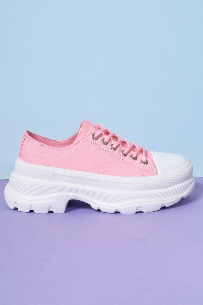 Down Low Platform Sneakers - Bubblegum