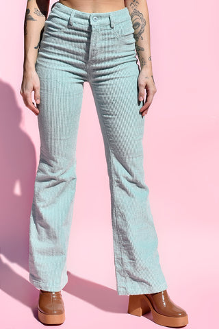 Ferris Corduroy Flare Pants - Mint