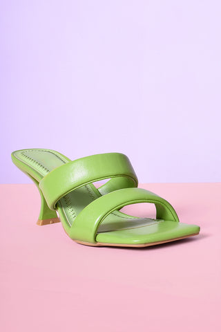 Envy Double Strap Kitten Heel Sandal