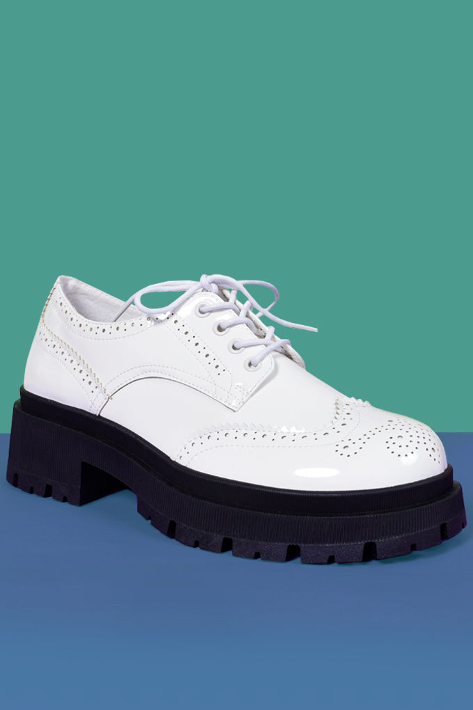 Oliver Patent Oxford Wingtip Platforms