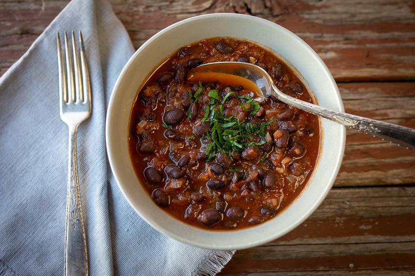 Vegetarian Black Bean Chowder Recipe – Rancho Gordo