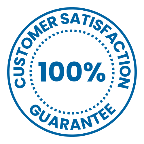 100% customer satisfaction guaranteed