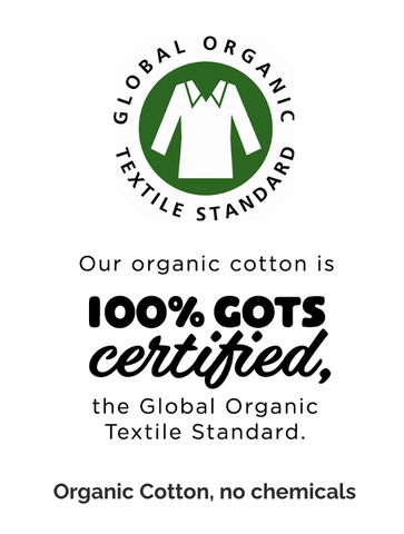 100% GOTS Organic Cotton certification