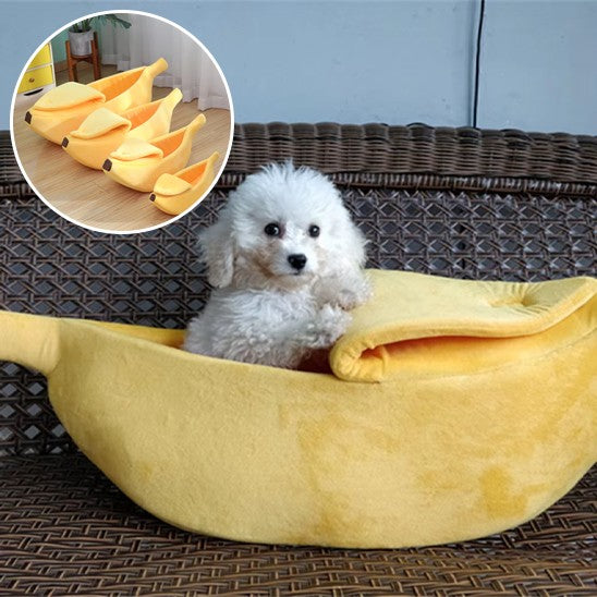 Panier chien banane
