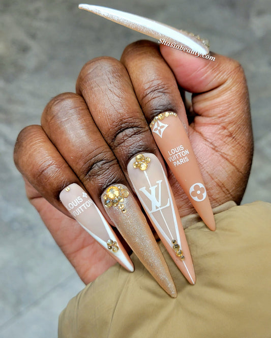 Ghostface French Press On Nails – Shasia Beauty Nails