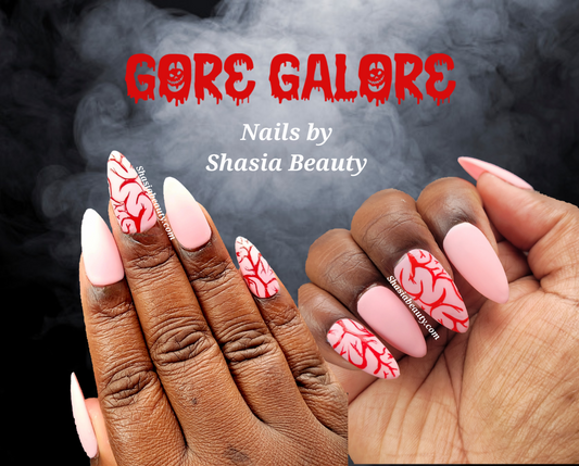 Ghostface French Press On Nails – Shasia Beauty Nails