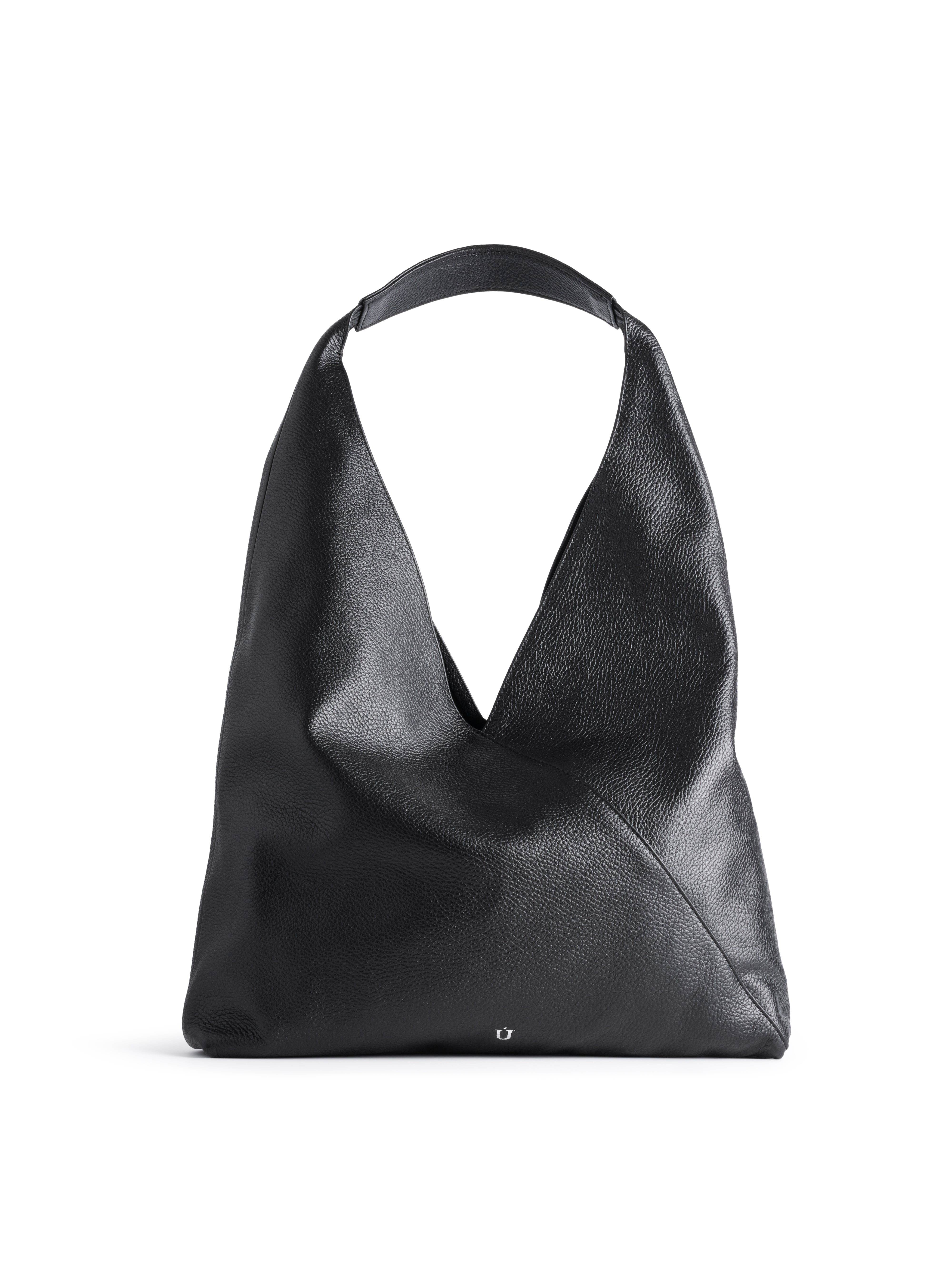 Black leather hobo crossbody clearance bag