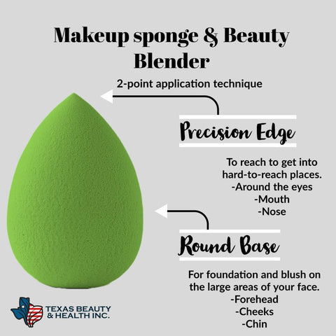 Green Color Makeup Sponge for Foundation