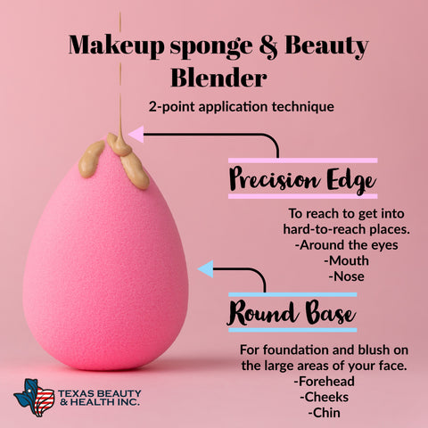 Hot Pink Makeup Sponge for Foundation