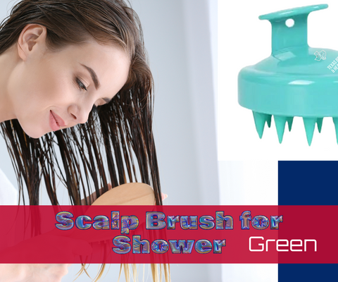 "Green Texas Beauty & Health Scalp Massager Brush: A refreshing green scalp massager brush designed to promote scalp wellness and encourage hair growth. The soft silicone bristles provide a relaxing massage while efficiently cleansing and rejuvenating the scalp. The ergonomic design ensures convenient and comfortable usage."