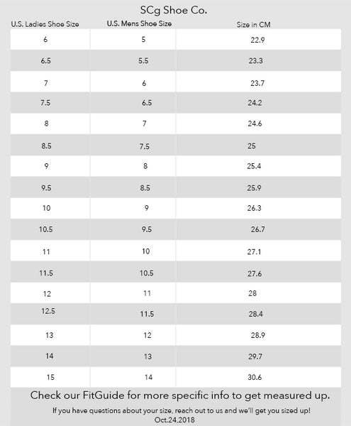 colombia shoe size to us