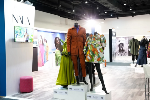 Designs from KWorks, Franc Elis and MyOpenClozet showcased on the AFI Exhibition during the BIEC Expo at the Sandton Convention Centre.