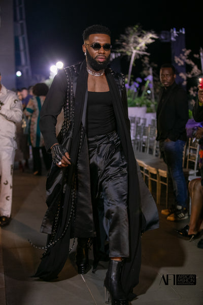 Swanky Jerry au défilé de mode de David Tlale lors de la Fashion Week de Johannesburg