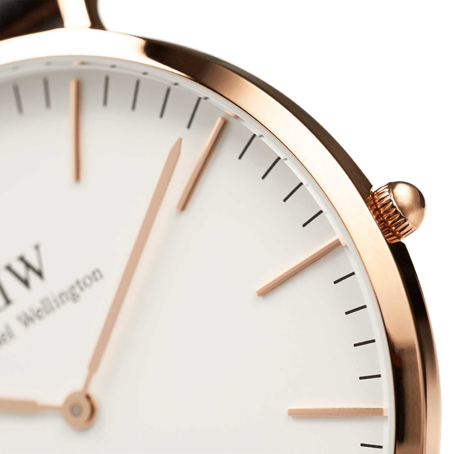 Sheffield - Men's watch in rose gold & white dial 40mm | DW