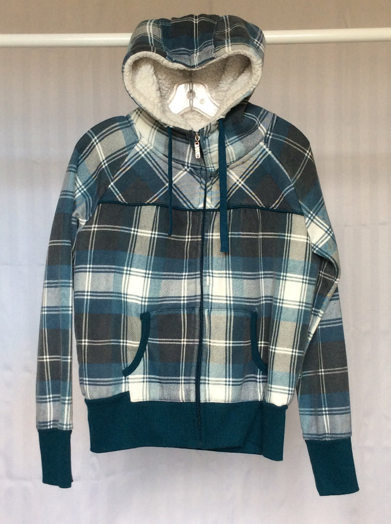 plaid hoodie women's