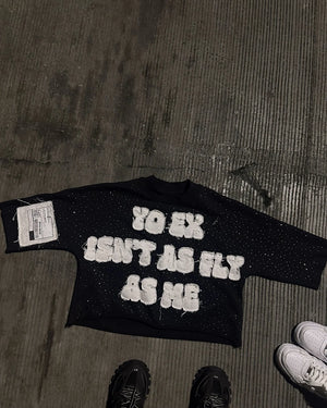 Graphic Fashion Rhinestone Style Tee - LVSHSTAR