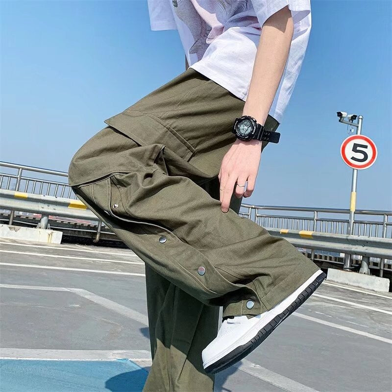 DRIPORA® Big Pocket Baggy Cargo Pants