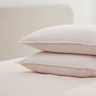 Pillowcases, Oxford Pillowcases, White & Grey UK