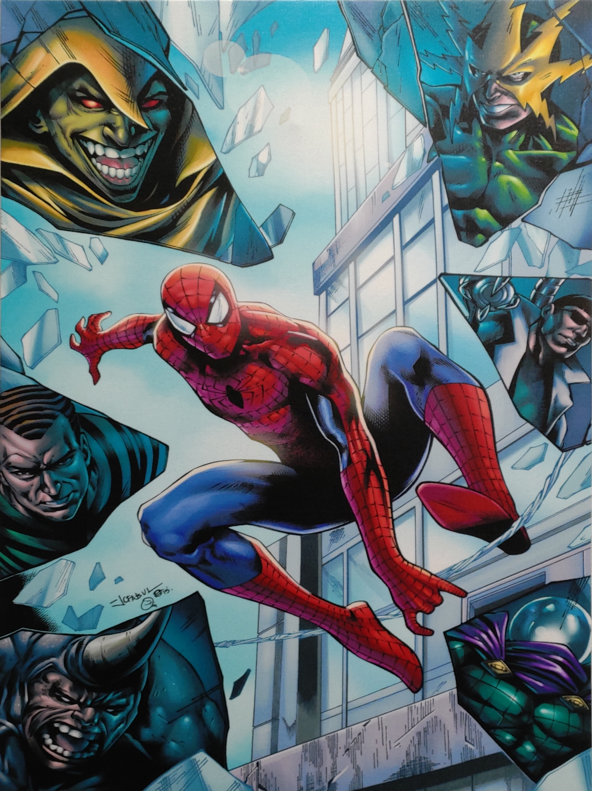 SPIDERMAN VS. THE SINISTER SIX CANVAS PRINT – MyCollectible