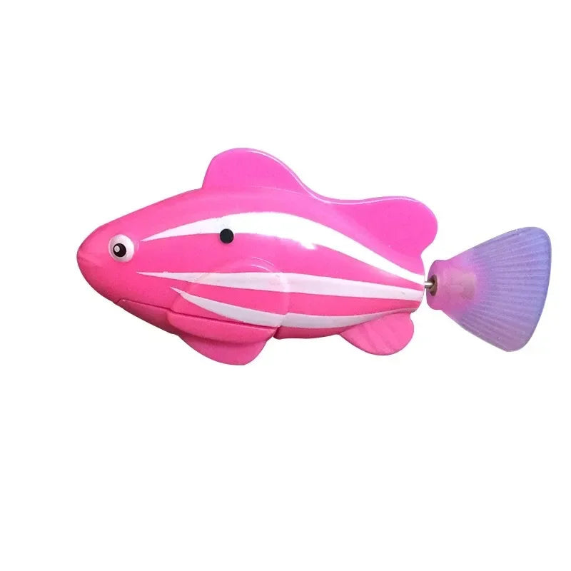 LED Robotic Swimming Fish Cat Toy Interactive Water Toy for Kitten - Image 10