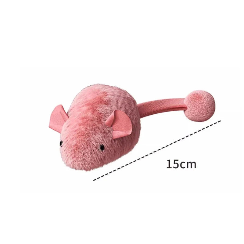 Interactive Plush Mouse Cat Toy with Sound and Glow for Indoor Play - Image 6