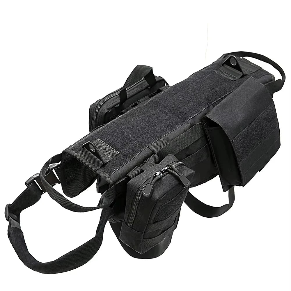 Tactical Dog Harness with MOLLE Pouches and Handle for Large Dogs - Image 5