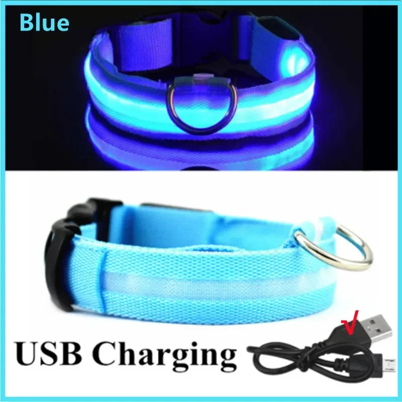 USB Rechargeable LED Dog Collar Adjustable Night Safety Collar for Dogs and Cats - Image 11