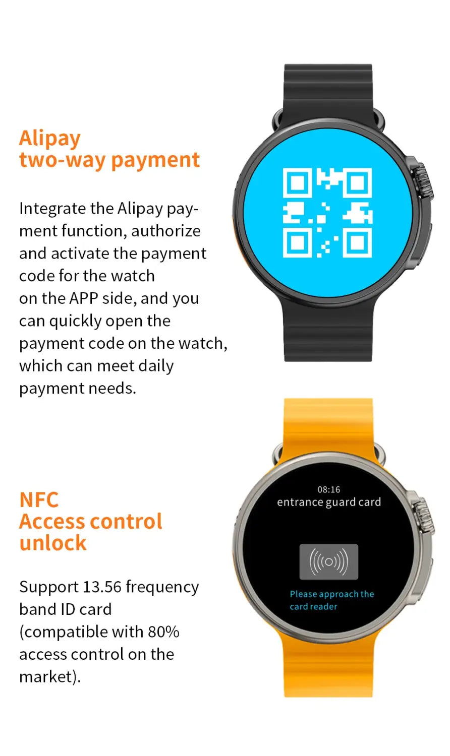 New K9 Smart Watch 1.39 Round Screen Encoder True Screw Clip Wireless Charging NFC Offline And Payment Function