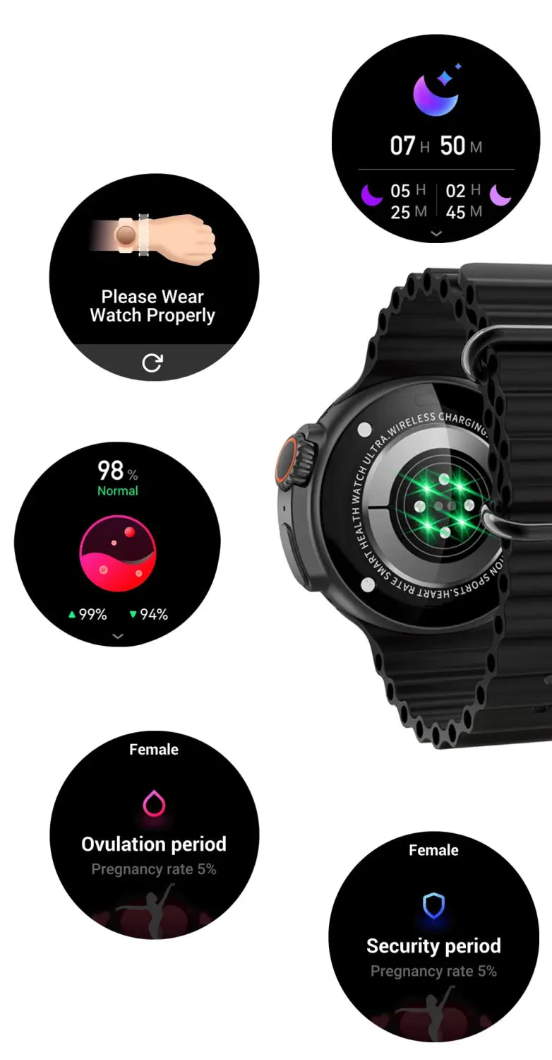New K9 Smart Watch 1.39 Round Screen Encoder True Screw Clip Wireless Charging NFC Offline And Payment Function