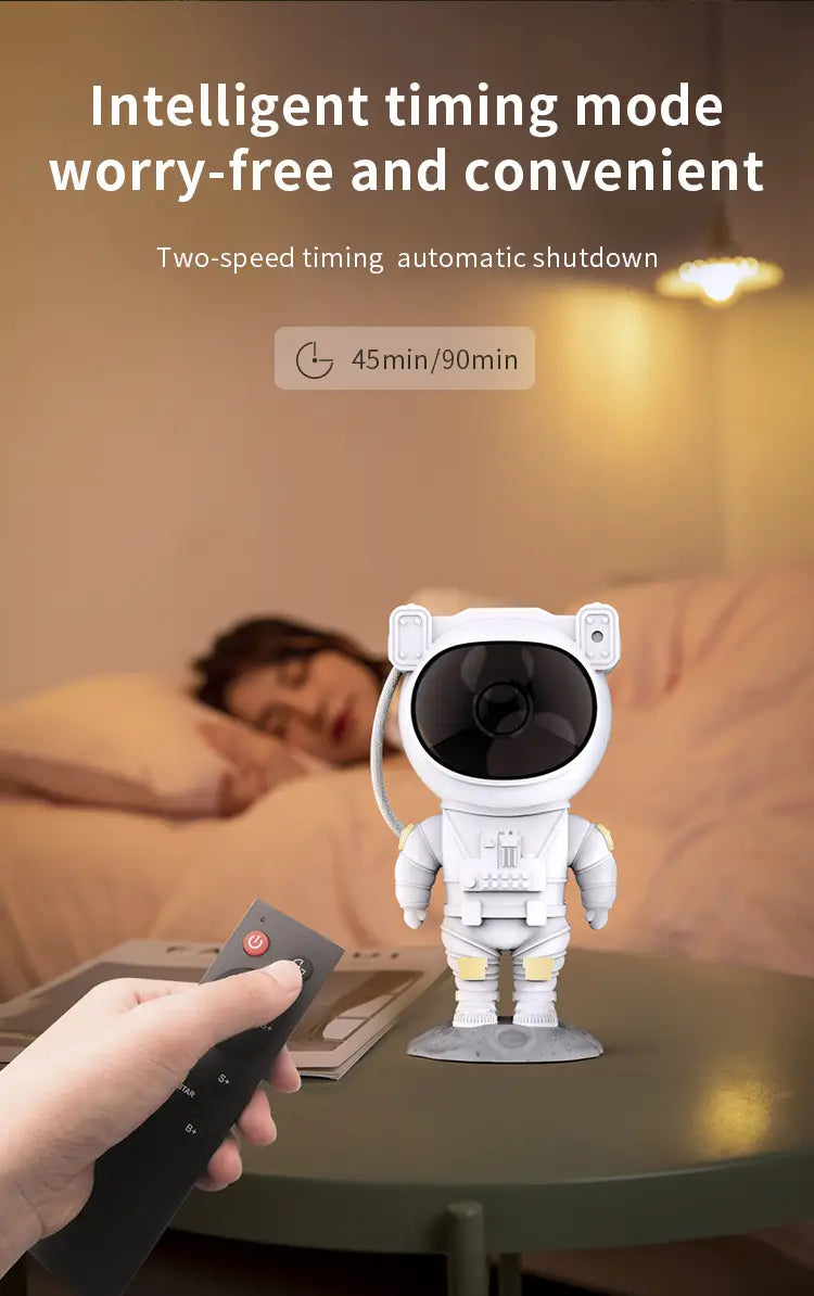 Creative Astronaut Galaxy Starry Sky Projector Nightlight USB Atmospher Bedroom Table Lamp